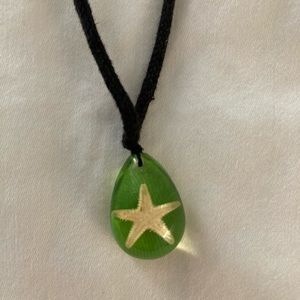 REAL ENCASED STARFISH NECKLACE